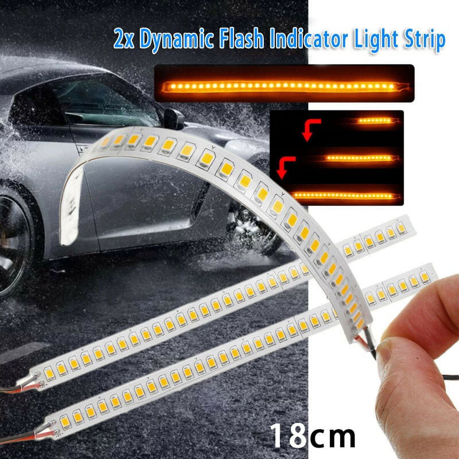 2pcs Dynamic LED Car Side Rearview Mirror Turn Signal Indicator Light ...