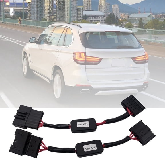 2Pcs DynamicTurn Signal Indicator LED Taillight Add-on Module Cable Wire for X5 F15 X5M F85 2012-2018 Tail Light,2 x Tail light module,Black