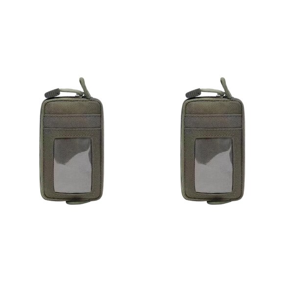 2Pcs EDC Pouch Pocket Organizer, Waterproof Nylon Waist Pouch and ID Card Holder for Men, 1000D Multi-Function Storage for Running and Outdoor Use