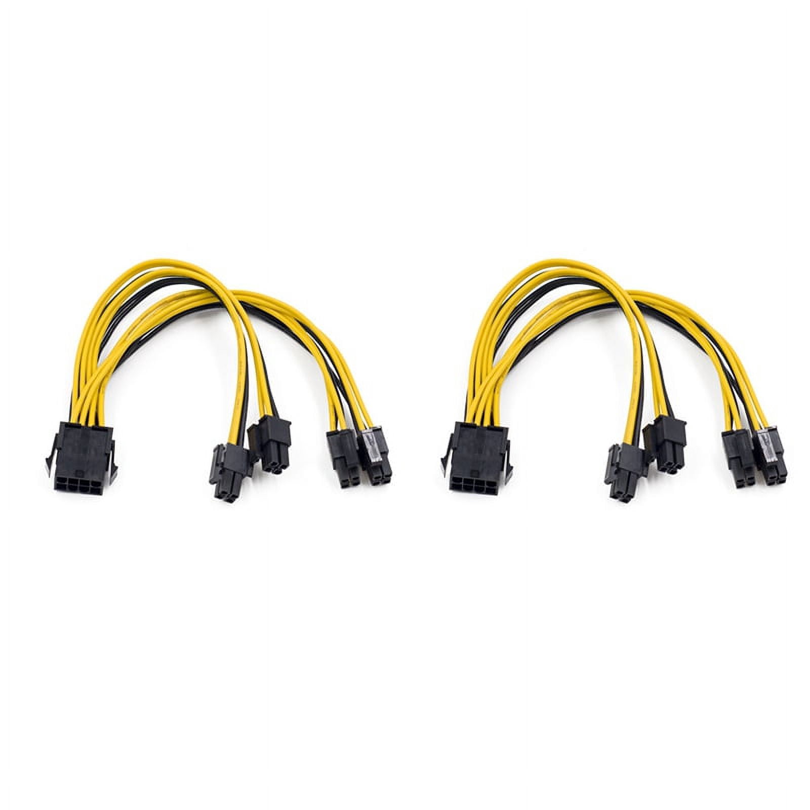 2Pcs EPS CPU 12V 8Pin Female to Dual 8Pin (4+4)Pin EPS 12V Male ...