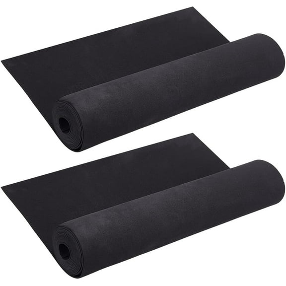 2Pcs EVA Foam Roll 2mm Thick Black Cosplay EVA Foam Sheets 16x79 Inch Ultra High Density Craft Foams for DIY Arts and Crafts Projects Costume Cosplay Modeling