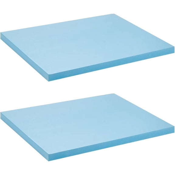2Pcs EVA Foam Sheets Bright Sky Blue 15.7x11.8x0.8 Inch Handicraft EVA Foam Plates Sand Table Model Material Supplies for Scrapbooking DIY Handcraft Crafts Project