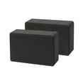 thumbnail image 1 of 2Pcs EVA Yoga Block High Density Non Slip Fitness Yoga Brick For Stretch Alignment Home Gym Training(Black-23x15x8cm), 1 of 6