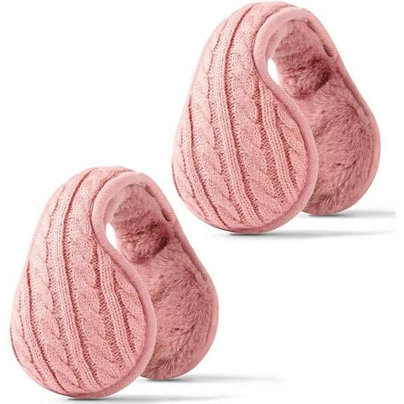 2Pcs Ear Muffs For Winter Men Women, Fleece Ear Warmers Winter Warm Earmuffs For Cold Winters Adjustable