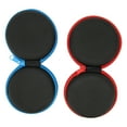 thumbnail image 1 of 2Pcs Earplug Carrying Case Red + Blue Round Storage Bag Portable Earphone Storage Bag for Earphone USB Cable, 1 of 8