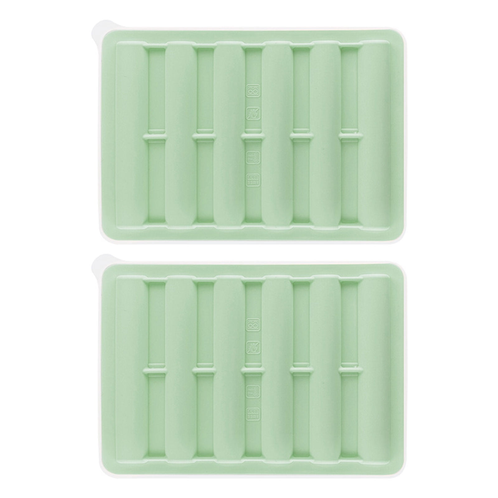 2Pcs Easily Release Ices Cube Mold Long Cylinders Ices Cube Tray Flexible Silicone Ices Maker for Cocktails Coffee