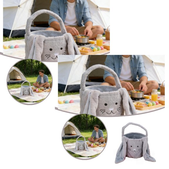 2Pcs Easter Bunny Shaped Storage For Candy Eggs Holiday Party And Food Container Organizer Food Storage Easter Decorations