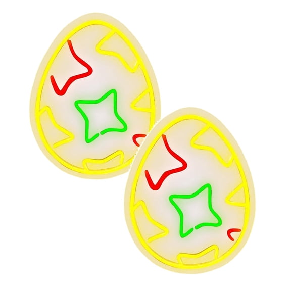 2Pcs Easter Glowing Neon Light For Home Indoor Outdoor Holiday Party Festival Celebration Party Light-up Decoration