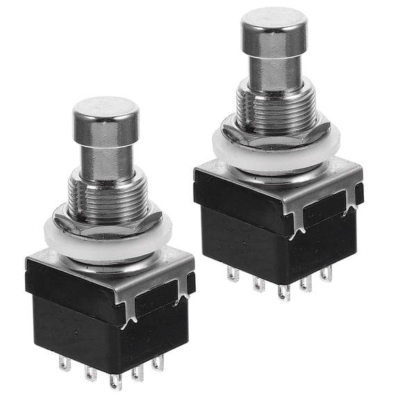 2Pcs Easy to Use Footswitch Pedal Buttons for Guitar Effects Suitable for Stage Use