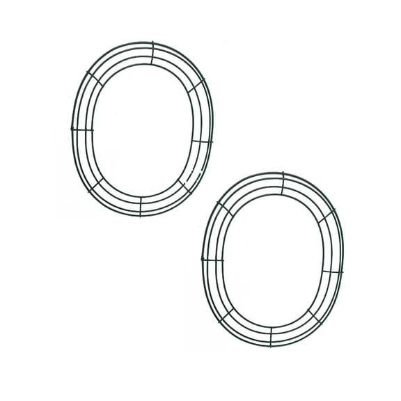 2Pcs Egg Thread Wreath Shape Flower Garden Wire Wreath Shape Diy Wreath Decoration Accessories Wreath Home Decor Halloween Decor