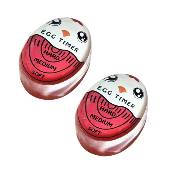 2Pcs Egg Timer Color Changing Egg Timer Reusable Egg Timer For Cooking Soft To Hard Eggs Timers