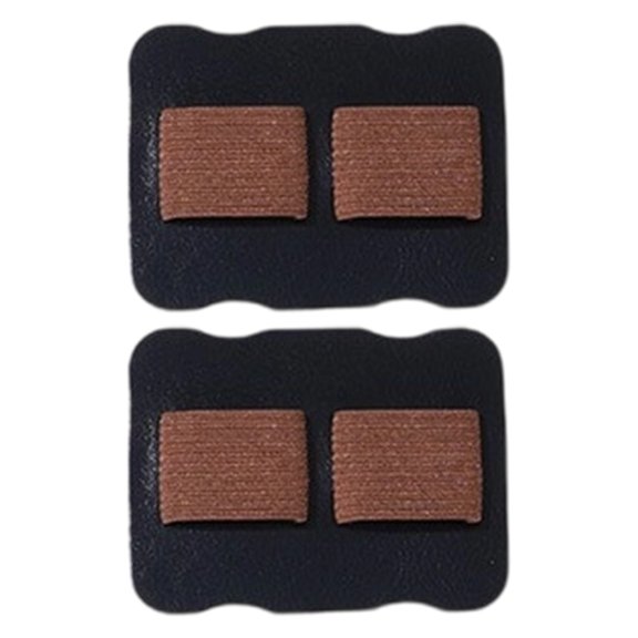 2Pcs Elastic Band Pen Organiser Adhesive Leather Pen Stand With Double Elastic Pen Slots for Hardcover Notebook Journal