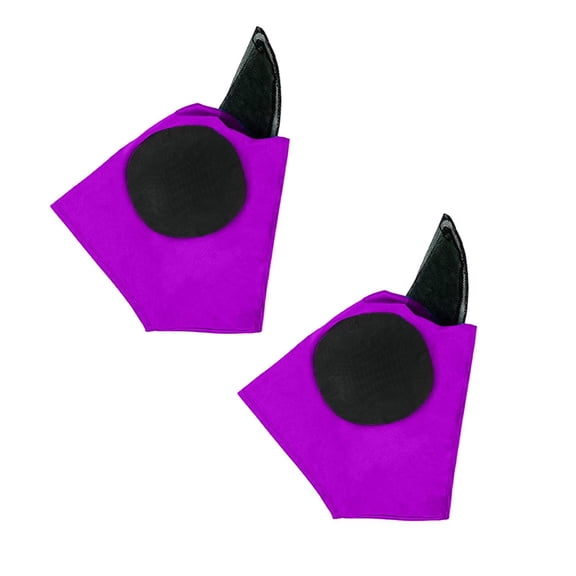 2Pcs Elastic Fly Masks for Horses with Ears, Comfortable Cashel Mesh Fly Mask Elasticity Breathability Uv Protection Horse Face Covering for Riding Supplies, Small/Medium Size Horses