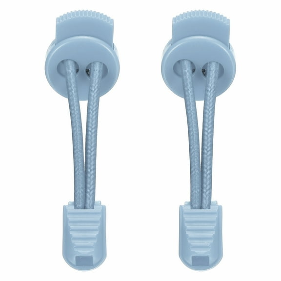 Uxcell Elastic Shoe Laces, No Tie Shoelaces for Adults Light Blue