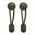 thumbnail image 1 of Uxcell 2 Count Elastic Shoe Laces, No Tie Shoelaces Reflective Dot Army Green, 1 of 6