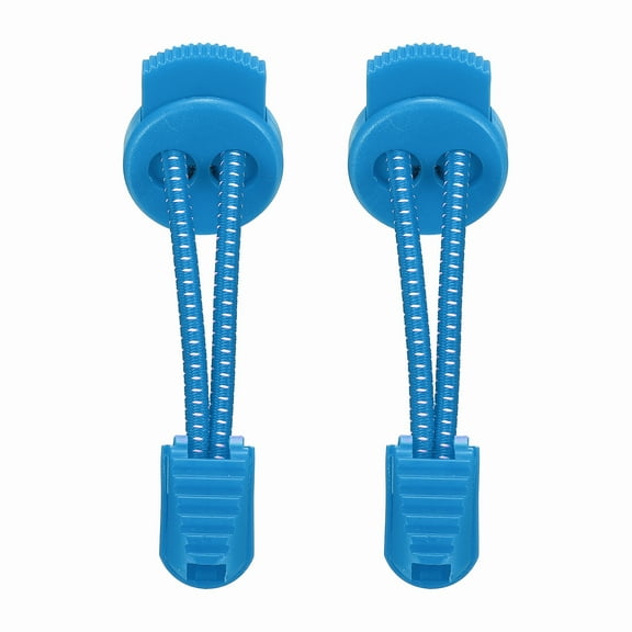 Uxcell Elastic Shoe Laces, No Tie Shoelaces for Adults White Dot Blue