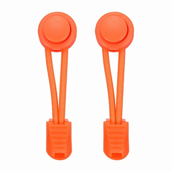 Uxcell 2 Count Elastic Shoe Laces, No Tie Shoelaces Neon Orange