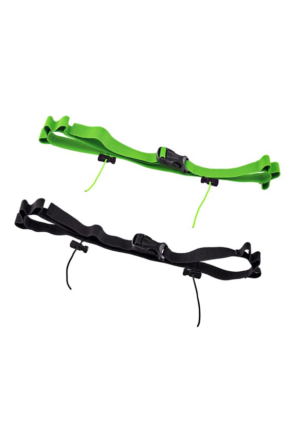 2Pcs Elastic Sport Waist Belts Race Bib Holder Adjustable Running Waistband with 6 Elastic Rings for Running Cycling
