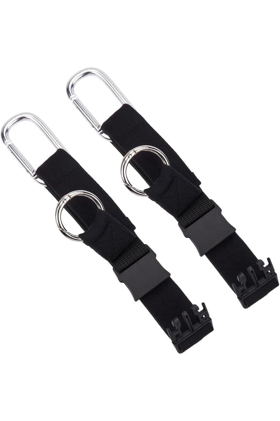 2Pcs Elastic Travel Strap Bulk Black Nylon Jacket Gripper Bungee Adjustable Suitcase Luggage Bag Straps Belts with D Ring Hooks Buckle for Travel Luggage Bags Accessories DIY