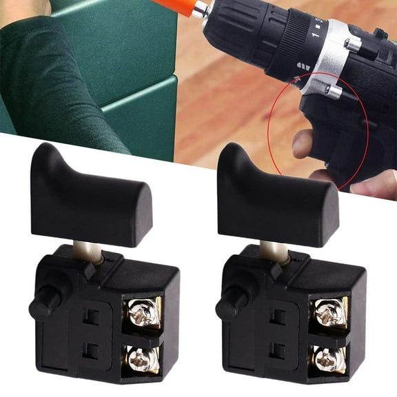 2Pcs Electric Drill Speed Regulating Switch 250V SPST Type Trigger Button Switch Cutting Machine Power Tool Accessories