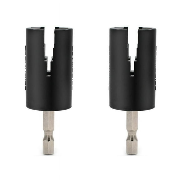 2Pcs Electric Guitar Bass Knob Winder Drill Bit String Winder Headstock Electric Hand Drill String Winder Electric