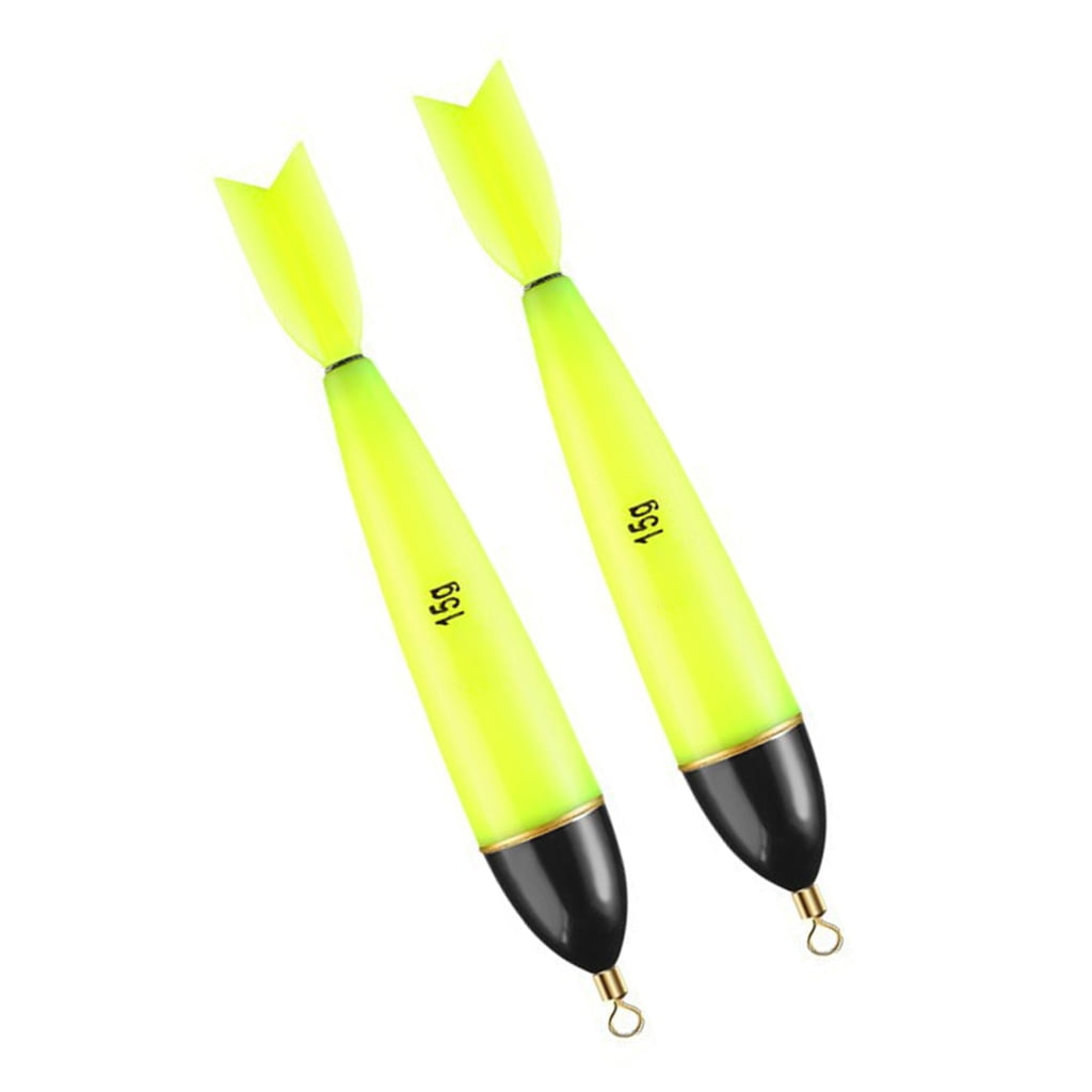 2Pcs Electronic Floating Float Rock Fishing Through Luminous Floating ...