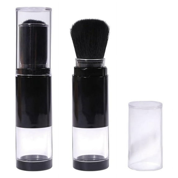 2Pcs Embossing Powder Brushes Retractable Applicator Tool Craft Painting Powder Brush Soft Bristles Handle Tool
