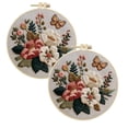 thumbnail image 1 of 2Pcs Embroidery Kit for Beginners & Adults Starter Kit, Cross Stitch Kits,DIY Hand Embroidery Needlepoint Set with , Pre-Printed Fabric, Threads and Instructions, 1 of 4