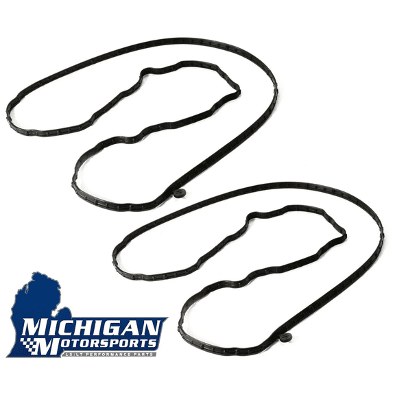 2Pcs Engine Valve Cover Gaskets Rubber Fits for Cadillac CTS-V 2016-2019 Replace 12619787 Prevents Oil Leaks