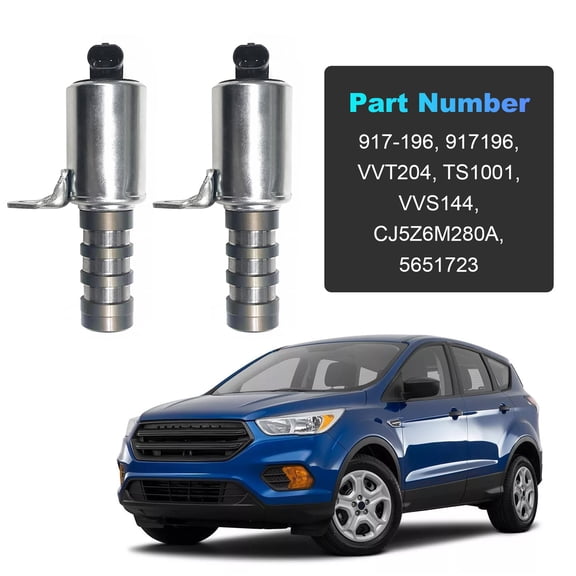 2Pcs Engine Variable Valve Timing (VVT) Solenoid for Ford Focus Fusion Lincoln 2.0L 2.3L 2.5L L4 - Replaces 917-196