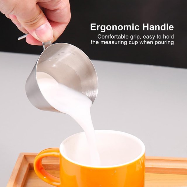 2pcs Espresso Measuring Cup,stainless Steel Espresso Shot Cups With 