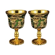 2Pcs European Styles One Chalices Cups With Alloys Construction