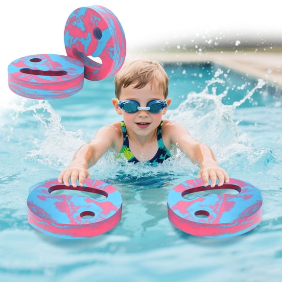 2Pcs Eva Water Fitness Floating Boards Non Slip Grip Swimming Training Float For Pool Beach(Multicolor-18X18X3Cm)