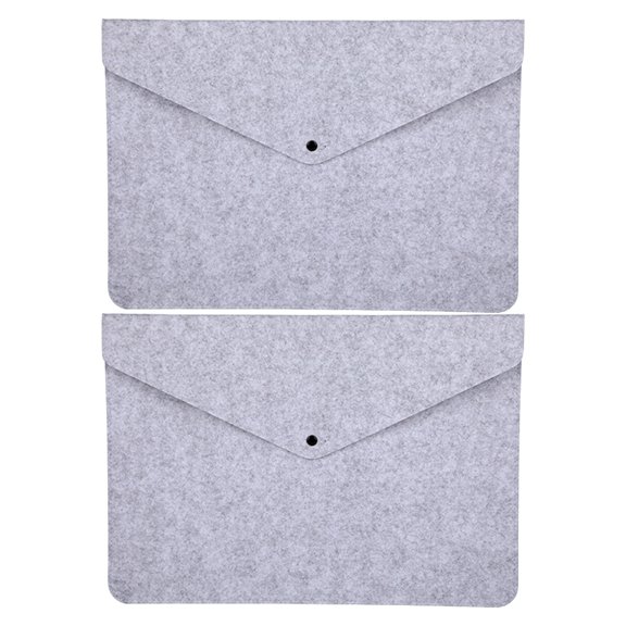2Pcs Expanding File Bag Felt File Folder, Document Organisers Folder Felt Folder