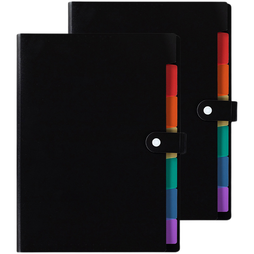 2Pcs Expanding Paper File Holder Accordion File Folder Handheld File