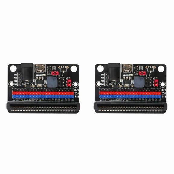 2Pcs Expansion Board for Microbit GPIO Expansion Python IO:Bit 5V with on Board Passive Buzzer