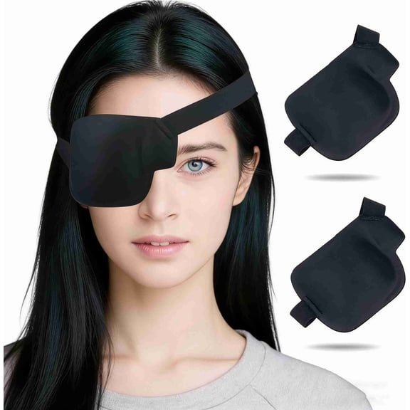 2Pcs Eye Patch, 3D Amblyopia Lazy Eye Patches for Right Eye (Left))