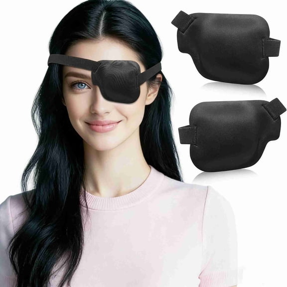 2Pcs Eye Patch, 3D Amblyopia Lazy Eye Patches for Right Eye (Right & Left))