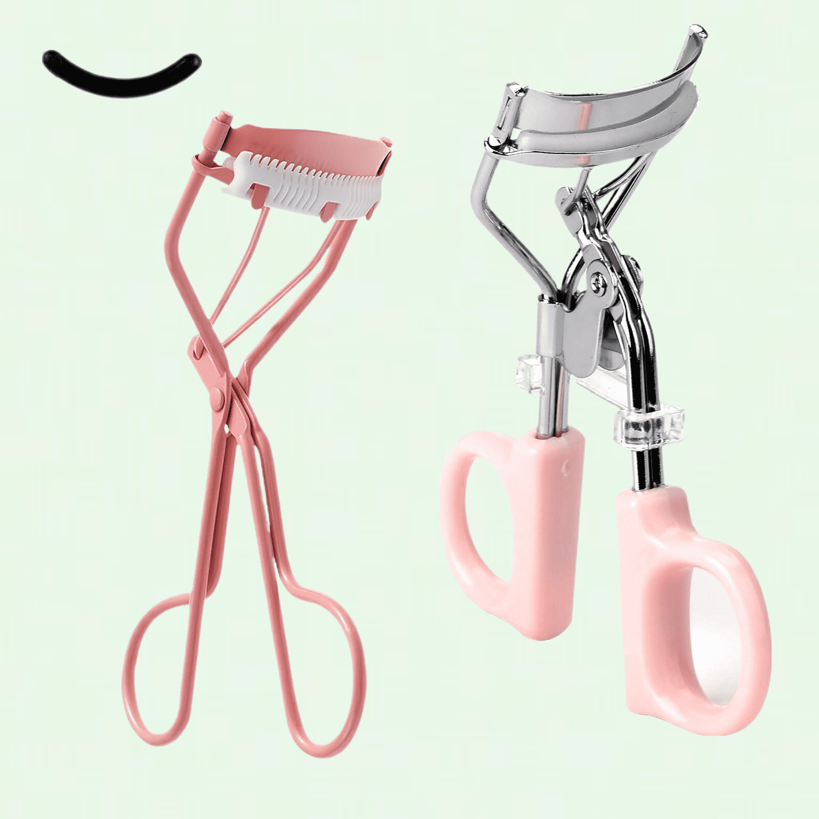 2Pcs Eyelash Curlers, 2 Colors Stainless Steel Lash Curler, Tweezerman Eyelash Curlers Fit All Eye Shapes for Girls Lady Daily Make-up Party