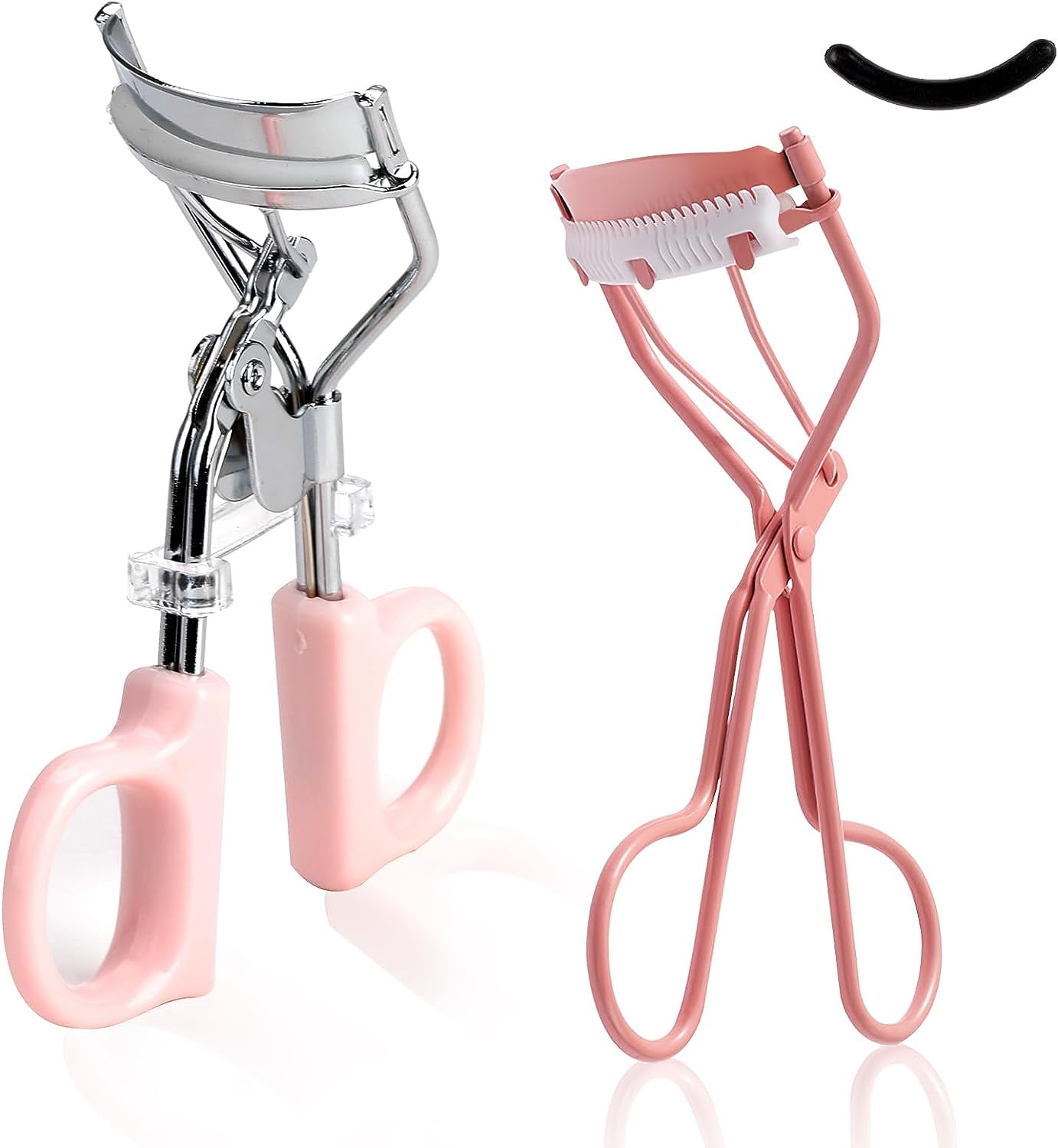 2Pcs Eyelash Curlers, 2 Colors Stainless Steel Lash Curler, Tweezerman Eyelash Curlers Fit All Eye Shapes for Girls Lady Daily Make-up Party