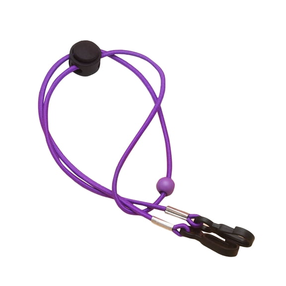 2Pcs Face Cover Straps Vibrant Color Traceless Dual Hooks Design Adjustable Reusable Anti-fall Ultra-Light Colorful Beads Face Cover Eyewear Strap Lanyards for Outdoor,Purple1