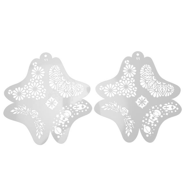 2Pcs Face Paint Stencils Hollow Design Face Body Painting Stencils Face ...