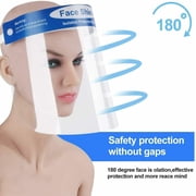 2Pcs Face Protective Shield Anti Fog Full Face Splash Proof Top Cap Clear Hat
