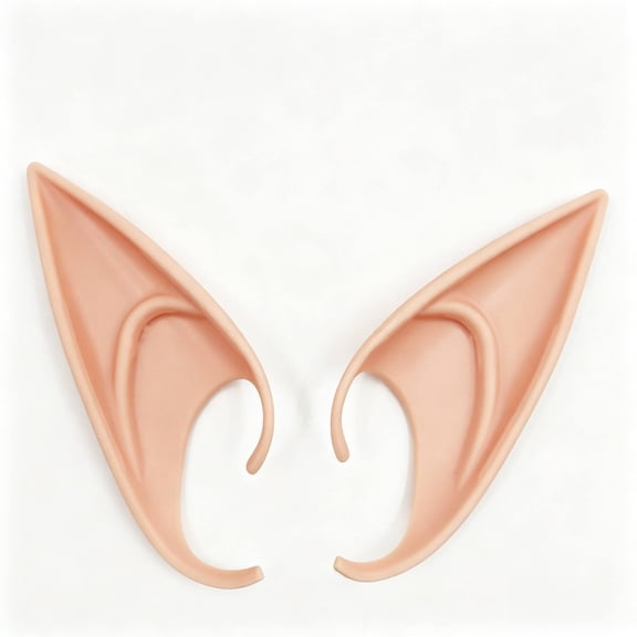 2Pcs Fairy Pixie Elf Ears, Cosplay Soft Pointed Ears Elven Masquerade Vampire Fairy Ears, Soft Pointed Ears, Elven Masquerade Ears Makeup