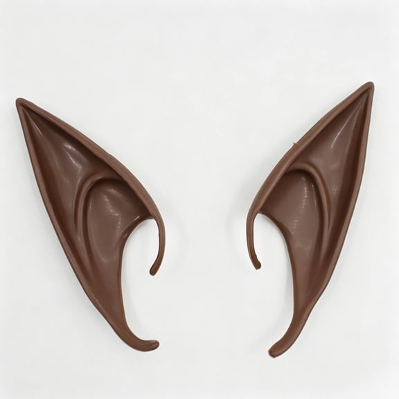 2Pcs Fairy Pixie Elf Ears, Cosplay Soft Pointed Ears Elven Masquerade Vampire Fairy Ears, Soft Pointed Ears, Elven Masquerade Ears Makeup
