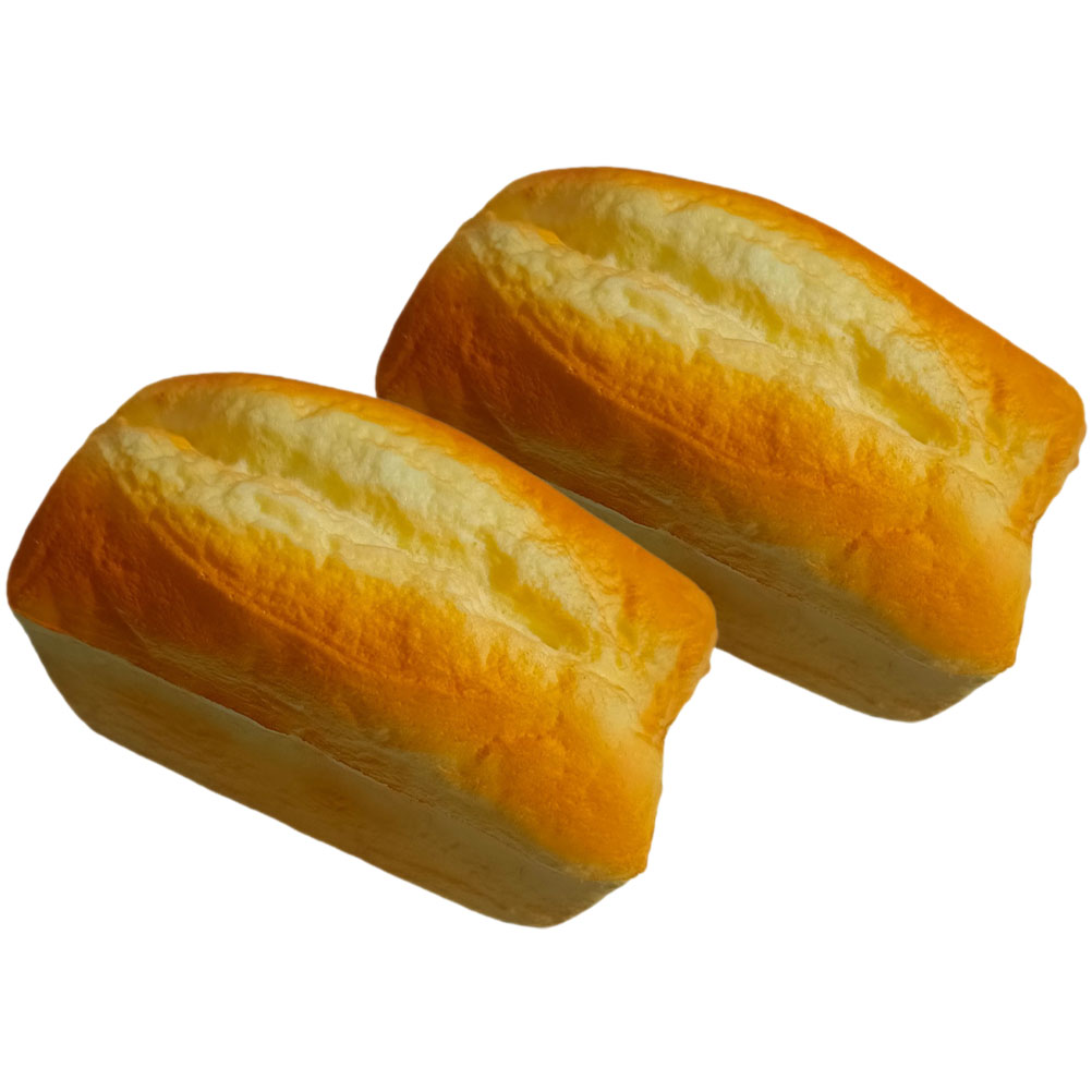 2Pcs Fake Bread Artificial Bread Model Kitchen Photography Prop