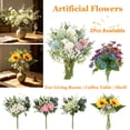 thumbnail image 1 of 2Pcs Fake Flowers, Rustic Faux Flowers for Wedding Arrangement, Pink Artificial Flowers for Coffee Table Shelf Windowsill Spring Vase Arrangement Home Decoration, AKLJWH - #02 Pink, 1 of 7