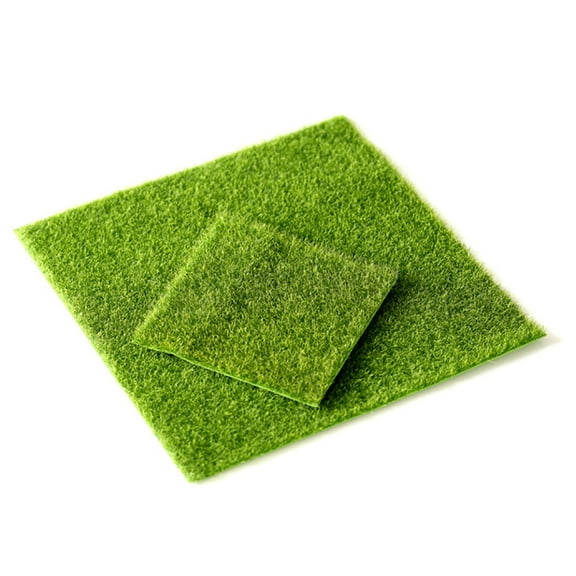 2Pcs Fake Grass for Crafts Artificial Garden Grass for Dollhouse Miniature Ornament Garden Dollhouse DIY Grass