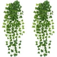 thumbnail image 1 of 2Pcs Fake Plants for Outside Fake Plant Decor 3.1ft Artificial Hanging Plants Fake Ivy Vine Faux Greenery Vine Plant for Home Room Wall Pot Hanging Planter Indoor Outdoor Décor, 1 of 5