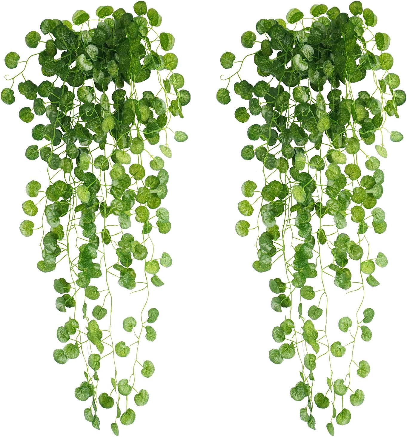 2Pcs Fake Plants for Outside Fake Plant Decor 3.1ft Artificial Hanging